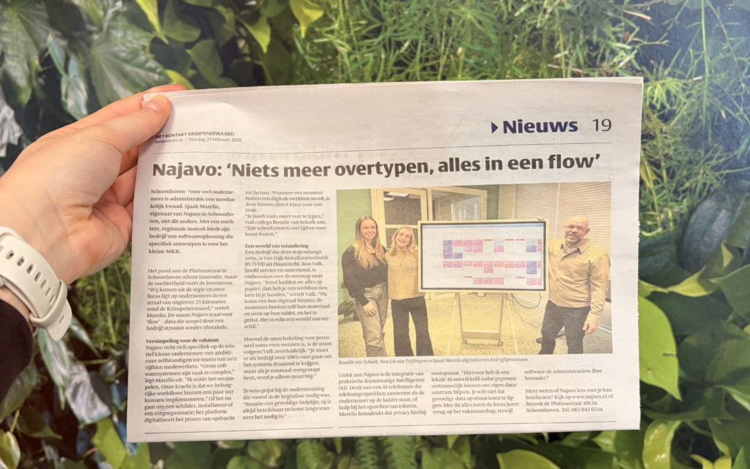 Onze publicatie in Het Kontakt