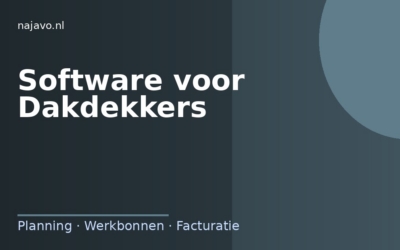 Software voor dakdekkers: plan inspecties en rapporteer direct vanaf het dak