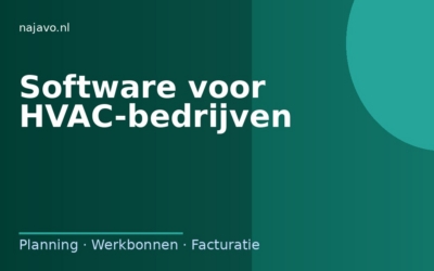 Software voor HVAC-bedrijven: onderhoudsrondes en keuringen slim plannen