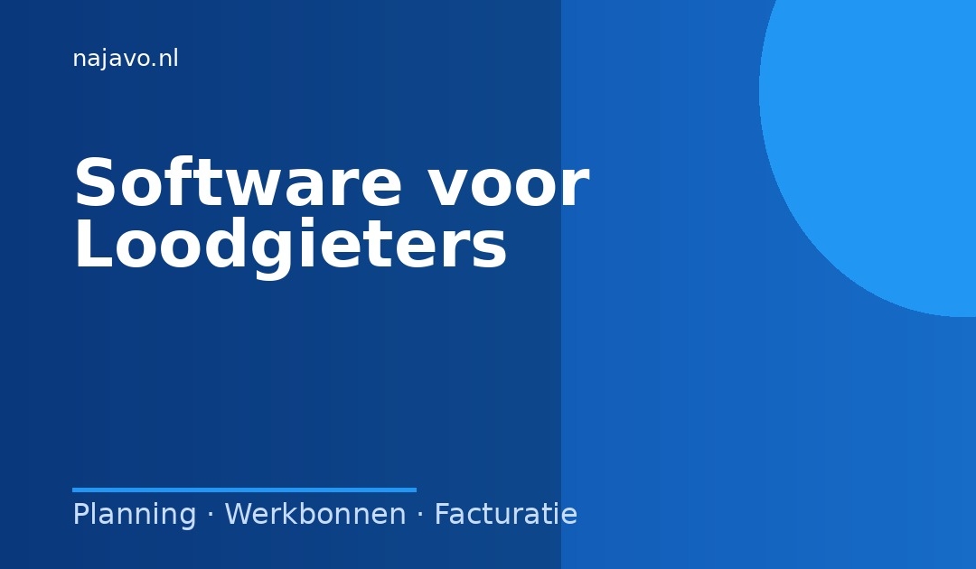 Software voor loodgieters: spoedklussen digitaal verwerken zonder papierwerk