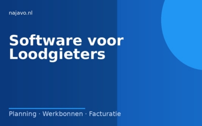 Software voor loodgieters: spoedklussen digitaal verwerken zonder papierwerk